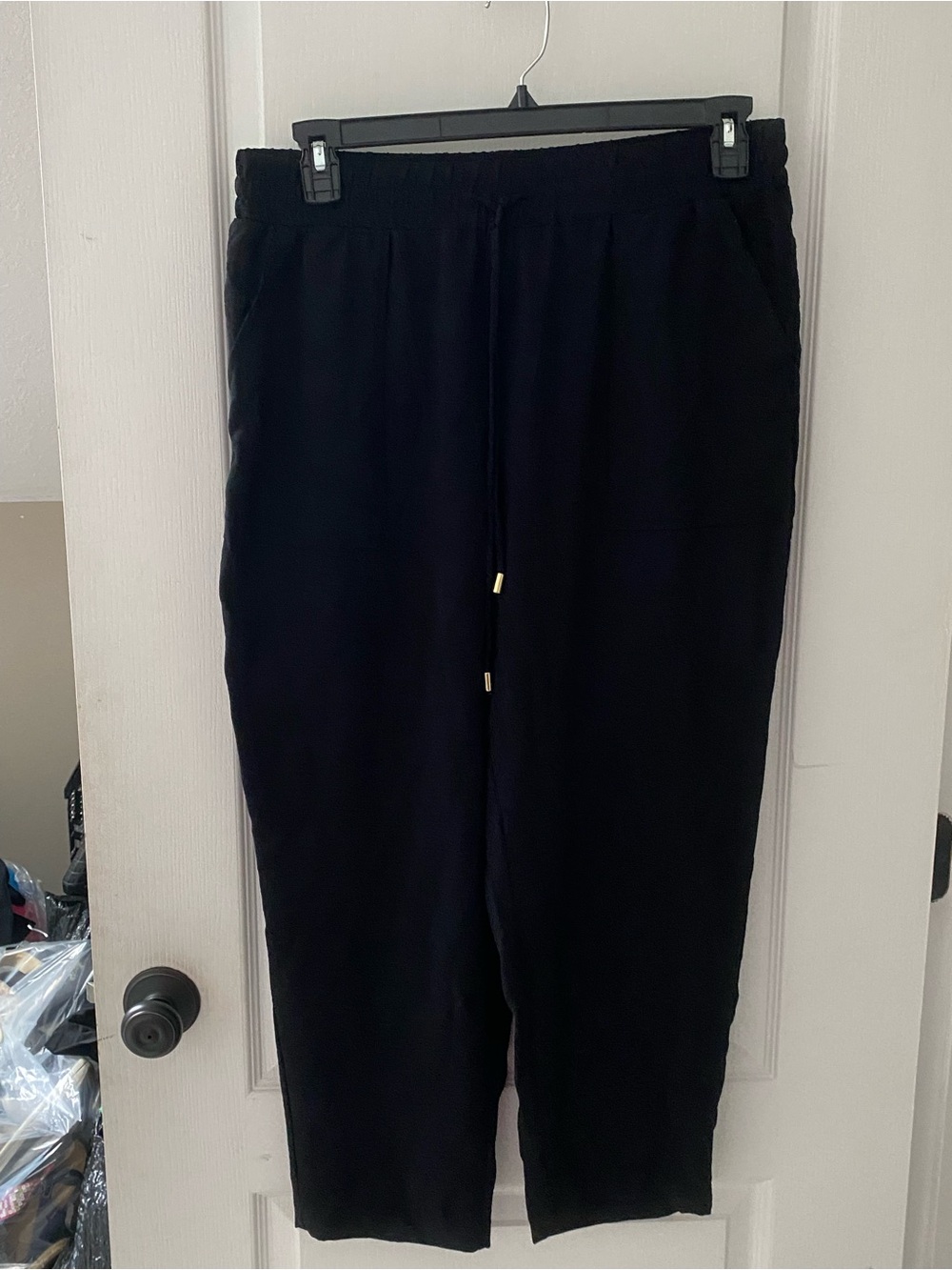 Ella Black Women's Drawstring Jogger Sweatpants